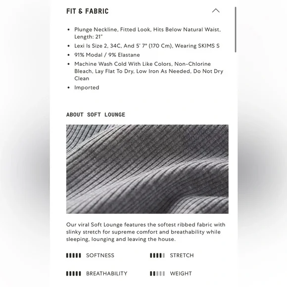 Only tried on soft lounge set with fold down pants. Top is no longer sold RARE - Picture 9 of 13